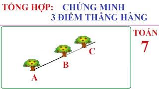 TOÁN 7 – TỔNG HỢP CHỨNG MINH 3 ĐIỂM THẲNG HÀNG TRONG ĐỀ THI CUỐI KÌ 2