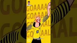 When Dortmund had the best striker in the world #foutbòl #animation #fypシ゚viral