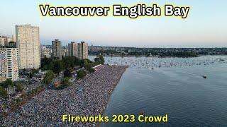 Vancouver English Bay Celebration of Light  2023 Crowd