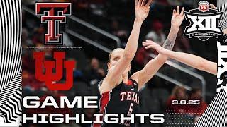 #14 Texas Tech vs. #6 Utah Game Highlights | 2025 Phillips 66 Big 12 Women’s Basketball Championship