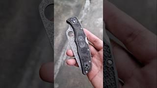 Spyderco Endura VG10 Damascus, Zome Gray-Black FRN (C10ZPGYD) #everydaycarrygear #edc #spyderco