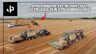 XXL straw harvesting in the USA! || JP Agrar