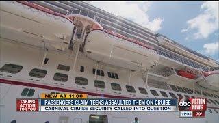 Teens terrorize a floor on a Carnival Cruise ship