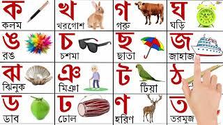 বাংলা বর্ণমালা শিখি | স্বরবর্ণ অ আ ই ঈ | ব্যঞ্জনবর্ণ ক খ গ ঘ | bangla bornomala | Bangali Alphabet