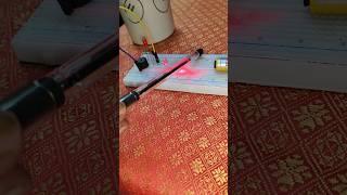 laser security alarm systemwithout Arduino #shorts #youtubeshorts #youtube #diy #bc547