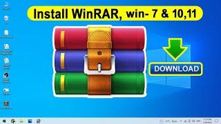 how to install WinRAR on windows 10 - Hindi (2023)