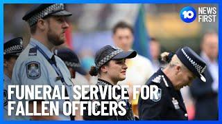 Funeral Service For Fallen Officers | 10 News First