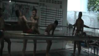 Play Sparring at Kiatmoo9 Muay Thai Camp in Buriram