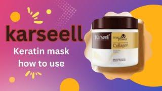 How to use Karseell collagen keratin hair mask #hairtretment #karseell #collage #keratintreatment