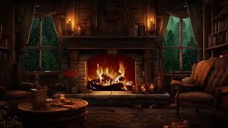 Rain Sounds & Fireplace Ambiance for Deep Sleep Instant - Create a Serene Atmosphere