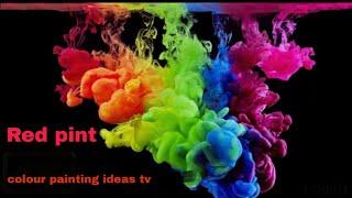 MAKING piNT RED CamelliA asmr| colour painting ideas tv