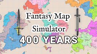 400 Year Timelapse in Fantasy Map Simulator