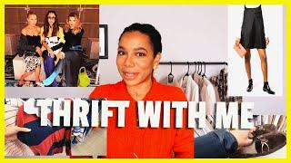 THRIFT WITH ME | A Chic PRADA look! | WHAT IT COST TO THRIFT | Styling Thrift Haul | Model Image