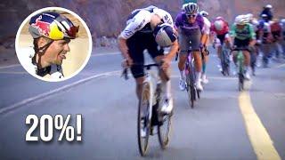 Tom Pidcock THERMONUCLEAR Attack on Crazy Steep Climb | AlUla Tour 2025 Stage 2