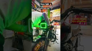 Hero Splendor Neon light modified Splendor Best Price  #shortsvideo  #herosplendormodified  #modify