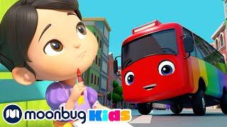 10 Little Buses | LELLOBEE | Old MacDonald's Farm | MOONBUG KIDS | Animal Cartoons for Kids