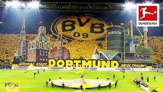 Borussia Dortmund Fans Show Spectacular Tifo On Yellow Wall