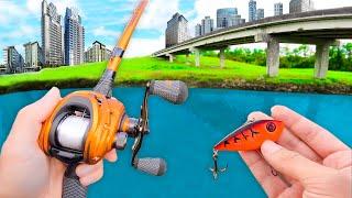 Fishing a URBAN Creek in DOWNTOWN City!