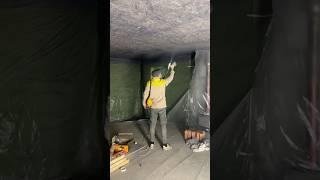 Покраска потолка в гараже #гаражмечты #ремонт