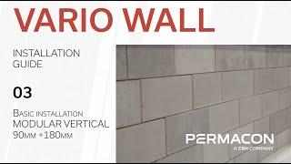 Installation guide of the Vario wall - 3/9