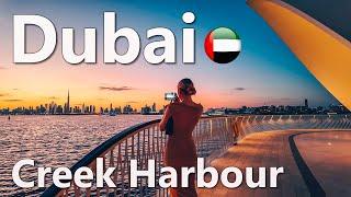 Wonderful Dubai Creek Harbour Walking Tour 4K