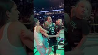 Breanna Stewart & family after win | New York Liberty vs Minnesota Lynx WNBA Finals #shorts #wnba