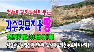 22-41[전남완도군지역토지][약산면우두리땅]약산완도김공장,약산로,약산대교,우두리항,천동리로터리교차로,생산관리지역밭(631py)매매~