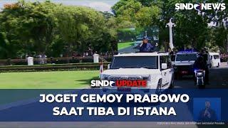 Momen Presiden Prabowo Joget Gemoy saat Tiba di Istana Negara