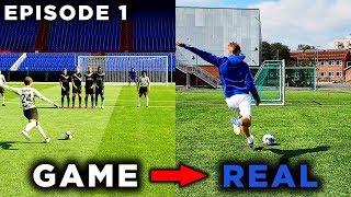 RECREATING FREE KICKS WE SCORED IN A VIDEO GAME