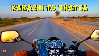 Karachi to Thatta | Karachi to Thatta on Bike | Keenjhar Lake | Kala Pahar | Honda CB150f