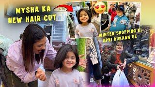 Myshu New hair cut ‍️ || Ghar ki dukaan se ki winter shopping ️ || family vlog 