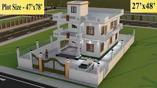 3Bhk House Design II Ghar ka Design for village II 2Bhai ka Ghar ka Design by@Myhomeplan