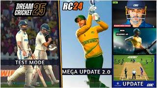 Real Cricket 24 Big Update | CBG Cricket Pre-Beta | Dream Cricket 25 Test Mode | GOC Cricket Update