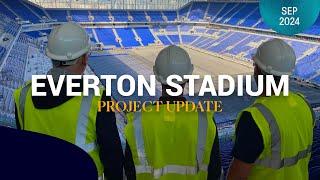 RATCLIFFE & HIBBERT VISIT EVERTON STADIUM | Former players go BTS at Bramley-Moore Dock! 