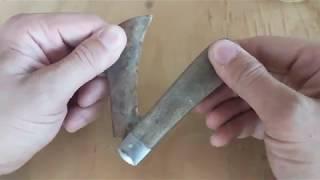 Restoration of Rusty Antique Hawkbill Folding Pruning Knife