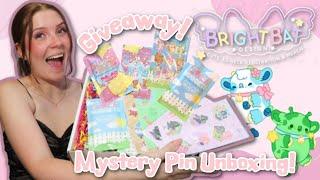 *HUGE* Bright Bat SURPRISE Package!Kawaii Mystery Pin Unboxing + GIVEAWAY