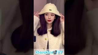 Beautiful warm wig hat따뜻하고 예쁜 가발모자