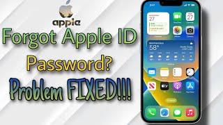 FORGOT APPLE ID PASSWORD HOW TO RESET TUTORIAL