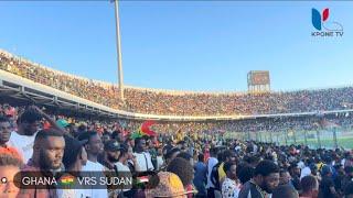 MASSIVE SUPPORT AT THE ACCRA SPORTS STADIUM AS GHANA  PLAYS AGAINST SUDAN  IN AFCON QUALIFIERS.