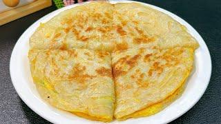 Lazy Breakfast7-Minute Egg Pancake, Easy and Delicious  Kids Snack  Super Easy Recipes  JUICY