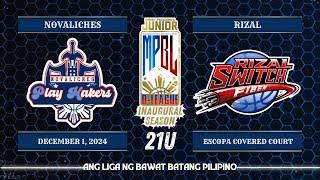 Junior MPBL D-League Inaugural Season | Novaliches Play Makers vs Rizal Switch Fiber