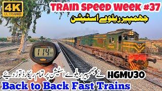 Back to Back Fast Trains at Jhimpir Railway Station | Full Day Railfaning with Friends