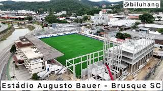 Campo do Brusque Futebol Clube. Veja como está ficando o Estádio Augusto Bauer.