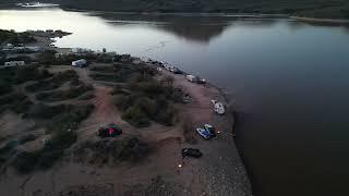 Bartlet Lake camping spot in our 4x4 Sprinter. DJI Mini3 Drone Footage.