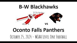 B-W vs Oconto Falls Football