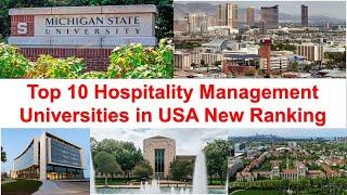 Top 10 Hospitality Management Universities in USA New Ranking