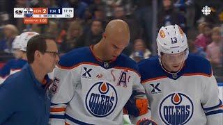 Ryan Reaves Match Penalty Against Darnell Nurse