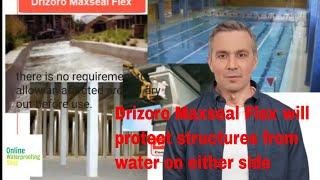 Drizoro Maxseal Flex - cementitious flexible waterproof membrane which stops water from both sides