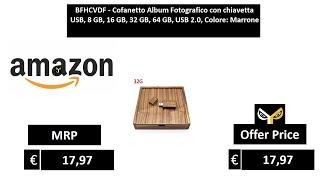 BFHCVDF - Cofanetto Album Fotografico con chiavetta USB, 8 GB