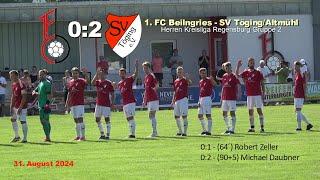 1. FC Beilngries - SV Töging/Altmühl 0:2 - Herren Kreisliga Regensburg Gruppe 2